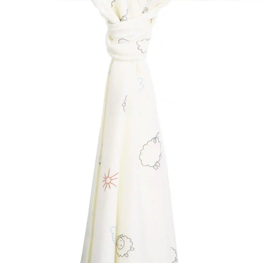 Imperfect Swaddle Blanket, Merino Wool, Newborn to 3 Months, Sheep