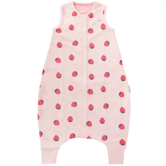 Imperfect 4 Season® Baby Sleep Bag with Feet, Merino Wool & Organic Cotton, Strawberry