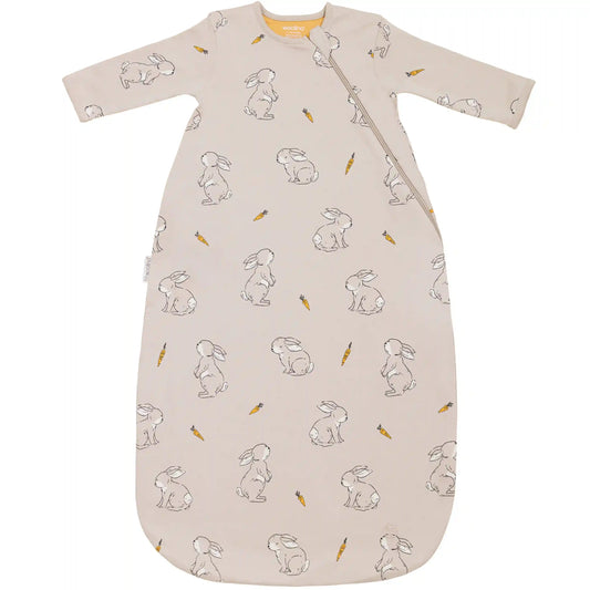 Slumber Sack, Baby Sleep Bag with Sleeves, Merino Wool & Organic Cotton, Bunny