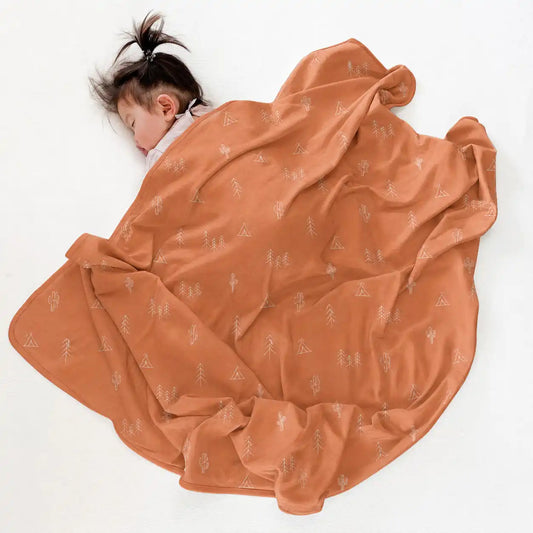 Ecolino® Toddler Blanket, 100% Organic Cotton Blanket, 52.5" x 40", Desert