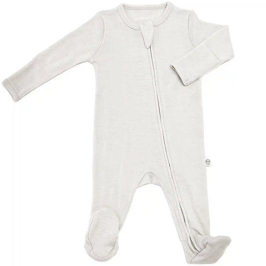 Footie Pajamas, Merino Wool, Oat